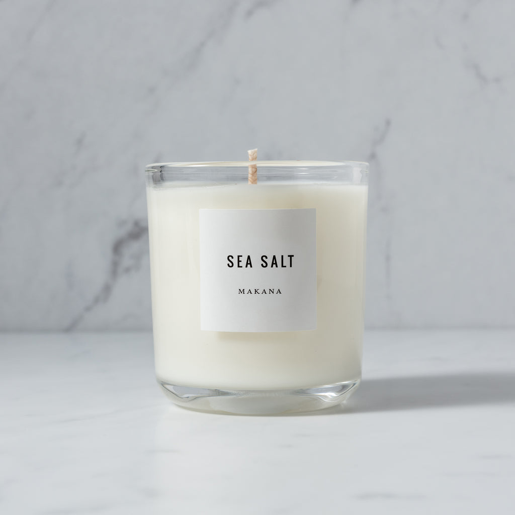 Makana Ocean Candle and sea salt scent